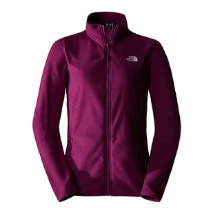 Bluza The North Face 100 Glacier Full-Zip Fleece 0A855OI0H1 - fioletowa - Bluzy sportowe damskie - miniaturka - grafika 1