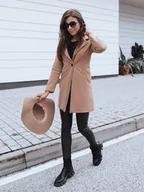 Płaszcze damskie - Płaszcz damski LUGI kamelowy Dstreet NY0635 - miniaturka - grafika 1