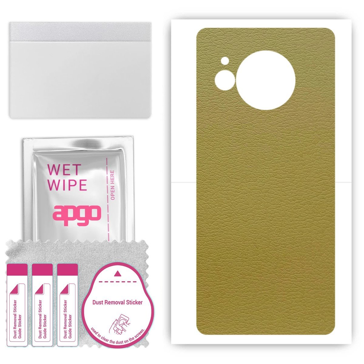 Folia naklejka skórka strukturalna na TYŁ do Sharp Aquos sense8 SHG11 - Skóra Oliwkowa - apgo SKINS