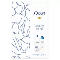 Zestawy kosmetyków damskich - Dove XMASS - Zestaw (Żel pod prysznic 250ml + Deo Spray 150ml Deeply Nourishing) - miniaturka - grafika 1
