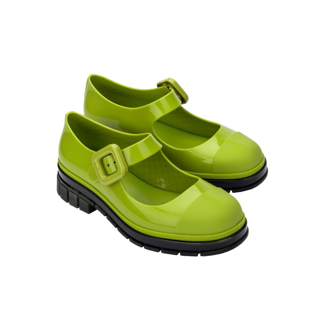 Melissa June Ad Green/ Black Damskie Półbuty Zielone 38