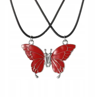 Naszyjnik BFF Motyl czerwony - wyjątkowy prezent dla przyjaciółki - Biżuteria dla dzieci Naszyjnik BFF Motyl czerwony - wyjątkowy prezent dla przyjaciółki - Biżuteria dla dzieci - miniaturka - grafika 1