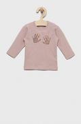 Bluzki dla chłopców - Name it longsleeve dziecięcy kolor różowy z nadrukiem - Name It - miniaturka - grafika 1