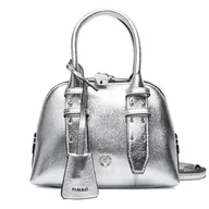 Torebki damskie - Torebka PINKO Bowling Bag Zip Mini AI 25-26 PLTT 105333 A0QO Srebrny - miniaturka - grafika 1