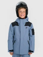 Kurtki i płaszcze dla chłopców - 4F Kurtka snowboardowa membrana 8000 chłopięca - granatowa 122 (6-7 lat) - miniaturka - grafika 1