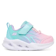 Buty dla dziewczynek - Sneakersy Skechers Sola Glow 303713N AQMT Niebieski - miniaturka - grafika 1