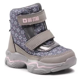 Buty dla dziewczynek - Kozaki BIG STAR - II374092 Grey - grafika 1