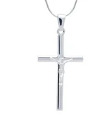 Biżuteria religijna - Zawieszka Srebro 925 KRZYŻ krzyżyk - miniaturka - grafika 1