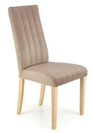 Krzesła - Beżowe klasyczne krzesło z weluru T9-D49 - miniaturka - grafika 1
