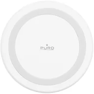Ładowarki do telefonów - PURO Wireless Charging Station QI - Bezprzewodowa ładowarka indukcyjna Qi (biały) - miniaturka - grafika 1