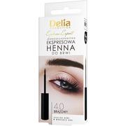 Akcesoria i kosmetyki do stylizacji brwi - Delia Cosmetics Cosmetics EYEBROW EXPERT Henna ekspres do brwi Brązowa 6.0 ml - miniaturka - grafika 1