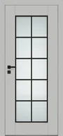 Drzwi wewnętrzne - Dre Drzwi Wewnętrzne Z Szybą Estra 9 Okleina Jasna Szara Mat - miniaturka - grafika 1