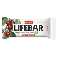 Batoniki - Baton Lifefood Lifebar tyčinka třešňová RAW BIO 40 g Smak: wiśnia - miniaturka - grafika 1