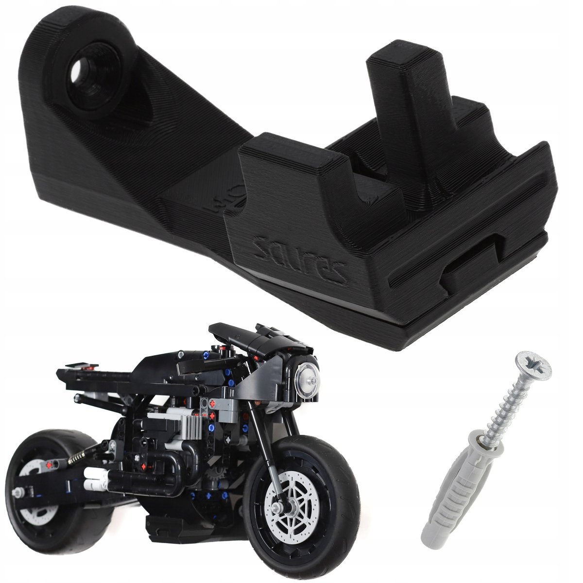 BATMAN Batmotor - 42155 - Uchwyt ścienny na LEGO Wieszak na motocykl
