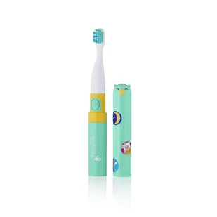 BRUSH-BABY Go-Kidz - szczoteczka soniczna dla dzieci w wieku 3+ zielona - Szczoteczki do zębów dla dzieci - miniaturka - grafika 1