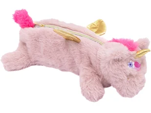 ASTRABAG Pluszowa SASZETKA Włochata Kosmetyczka Piórnik Jednorożec Unicorn - Piórniki - miniaturka - grafika 1