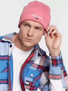 Tommy Jeans Czapka AM0AM10395 Różowy - Czapki męskie - miniaturka - grafika 1