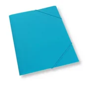 Teczki i skoroszyty - Penword Teczka A4 z gumką plastikowa jasnoniebieska - miniaturka - grafika 1