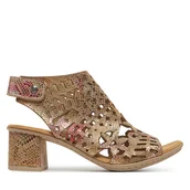 Sandały damskie - Sandały Rieker 64780-90 Kolorowy - miniaturka - grafika 1