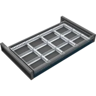 Pozostałe wyposażenie warsztatu - Organizer na narzędzia do szuflady do szaf KOVOS, szerokość 505 mm, 12 przegród - miniaturka - grafika 1