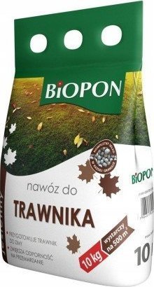 Biopon Nawóz do trawnika jesienny granulat 10 kg