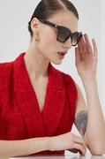 Okulary przeciwsłoneczne - Furla okulary przeciwsłoneczne damskie kolor brązowy - miniaturka - grafika 1
