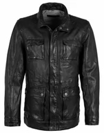 Kurtki męskie - Długa kurtka skórzana męska - Joos - miniaturka - grafika 1