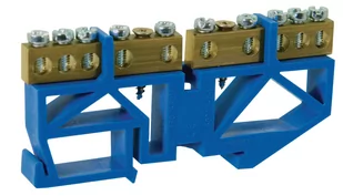 Listwa zaciskowa dzielona LZ 2x5 niebieska TH35 E.4134 Pawbol - Inne akcesoria elektryczne - miniaturka - grafika 1