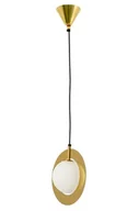 Lampy sufitowe - KingHome Lampa wisząca AURORA złota szkło metal - miniaturka - grafika 1