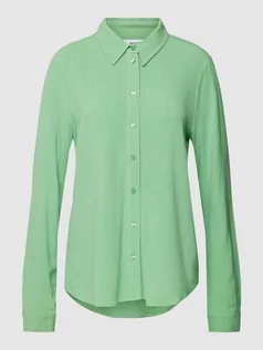 Koszule damskie - Bluzka koszulowa z fakturowanym wzorem model ‘VIVA’ - grafika 1