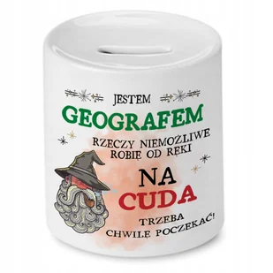 Skarbonka Dla Geografa na Urodziny na Prezent z Nadrukiem ze Zdjęciem + Opakowanie na prezent (wzór 03) - Skarbonki Skarbonka Dla Geografa na Urodziny na Prezent z Nadrukiem ze Zdjęciem + Opakowanie na prezent (wzór 03) - Skarbonki - miniaturka - grafika 1