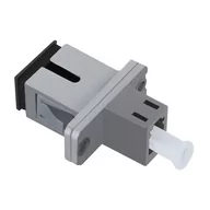 Patchcordy - Qoltec Adapter światłowodowy hybrydowy LC/UPC-SC/UPC simplex MultiMode AKQOLKSSMA54146 [6789760] - miniaturka - grafika 1