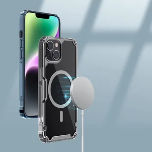 Nillkin Nature Pro Magnetic Case etui iPhone 14 magnetyczny pokrowiec MagSafe niebieski - Etui i futerały do telefonów - miniaturka - grafika 6
