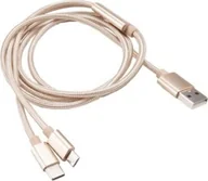 Kable komputerowe i do monitorów - Akasa Kabel USB 2.0 Typ-A do Micro Type-C AK-CBUB42-12GL - miniaturka - grafika 1