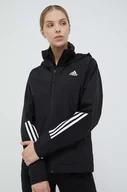 Kurtki damskie - adidas kurtka damska kolor czarny przejściowa - miniaturka - grafika 1