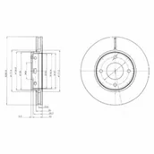 Tarcze hamulcowe - Tarcza hamulcowa DELPHI BG4127 - miniaturka - grafika 1