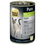 Mokra karma dla kotów - SELECT GOLD Pure Adult Pasztet Kaczka 12x400 g - miniaturka - grafika 1