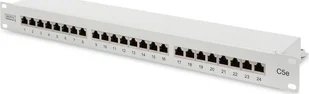 Digitus Patch panel 19" 1U 24x RJ45 LSA kat.5e DN-91524S - Akcesoria do szaf serwerowych - miniaturka - grafika 1