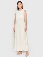 Sukienki - Peserico Sukienka letnia E02951 Beżowy Relaxed Fit - miniaturka - grafika 1