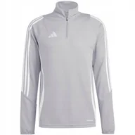 Bluzy męskie - Bluza męska adidas Tiro 24 Training Top szaro-biała IS1041 M - miniaturka - grafika 1