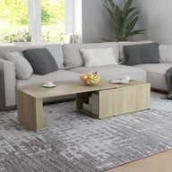 Ławy i stoliki kawowe - vidaXL vidaXL Stolik kawowy, dąb sonoma, 150x50x35 cm, płyta wiórowa - miniaturka - grafika 1