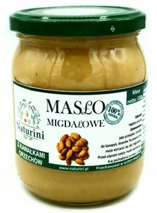 KREM Pasta z migdałów 100% NATURALNA CRUNCHY 530g - Słodkie kremy i masła - miniaturka - grafika 1