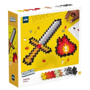 Klocki Plus-Plus Puzzle By Numbers Przygoda 250el. - Plus-Plus - Klocki - miniaturka - grafika 1