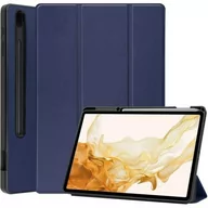 Etui do tabletów - Bizon Etui Case Tab Lizard do Samsung Galaxy Tab S8 Plus / S7 Plus, granatowe - miniaturka - grafika 1