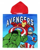 Okrycia kąpielowe dla dzieci - AVENGERS MARVEL PONCZO KĄPIELOWE RĘCZNIK DLA DZIECKA NA BASEN LATO - miniaturka - grafika 1