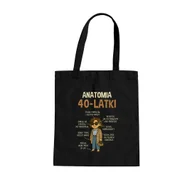Torby i wózki na zakupy - Anatomia 40-latki - torba na prezent na 40 urodziny - miniaturka - grafika 1