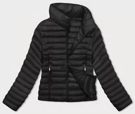 Kurtki damskie - PIKOWANA KURTKA DAMSKA ZE STÓJKĄ CZARNA (16M9111-392) - J STYLE - miniaturka - grafika 1