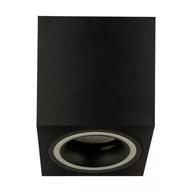 Lampy sufitowe - Ideus Minimalistyczna lampa nastropowa Indi D04048 czarna kostka pokojowa - miniaturka - grafika 1