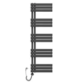 Grzejniki łazienkowe - Rebison Grzejnik łazienkowy Sophia 1510 antracyt elektryczny, Szerokość - 500 mm, Grzałka elektryczna - Antracyt 600 w - miniaturka - grafika 1