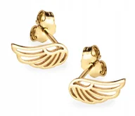 Biżuteria dla dzieci - ZŁOTE KOLCZYKI WINGS SKRZYDŁA SKRZYDEŁKA DLA DZIEWCZYNKI 333 8KT - miniaturka - grafika 1